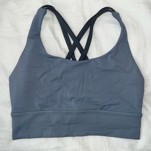 lululemon Energy Bra Medium Support, B–D Cups Size 4 Two Tone Blue